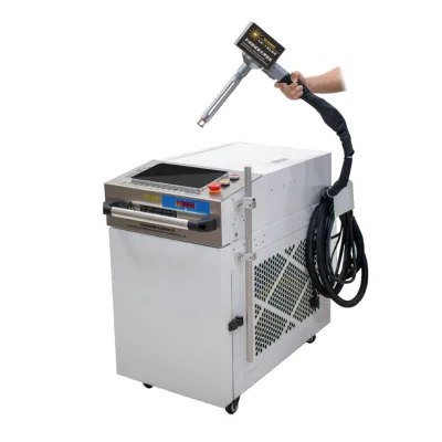 LA-15L02 Handheld Galvo Laser Welder 8m Long Cable Interchangeable Nozzles Large EV Battery Pack Welding Energy Storage