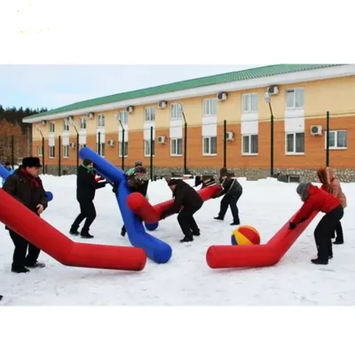 Inflatable Hockey Stick Games for Team Grab the Ball Outdoor Giant Inflatable Ice Hockey Sticks Inflatable Hockey Race