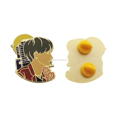 Stylish Character Inspired Custom Enamel Pins Vintage Style Badges for Fashion and Decoration Made From Zinc Alloy
