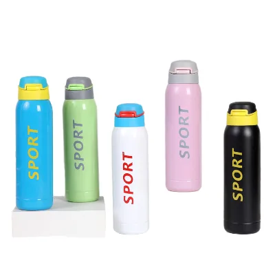 Colorful 500ml Stainless Steel Children's Thermos with 0-6-Hour Thermal Insulation Easy to Carry for Outdoor Camping