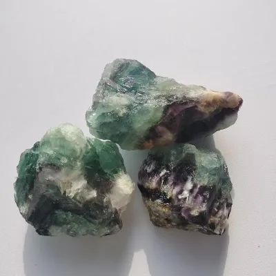 Natural Rock Irregular Gemstone Crystal Mineral Specimen Rainbow Fluorite Raw Stones for Crafting