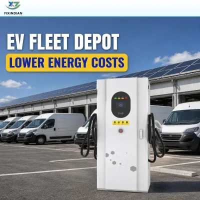 Yixindian Customize Electric Car Solar EV Charging Stations 60kW 80kW 120kW 160kW Truck Fleet 4G+WiFi Outdoor With APP OCPP
