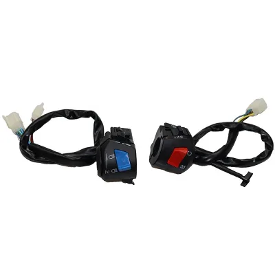 Handlebar Switch Electric Control System Motorcycle Left and Right Handlebar Kill Switch for Headlight Horn and Ignition