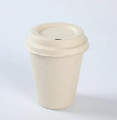 Custom Brand Sugarcane Bagasse Paper Pulp Cup in High Quality Low Moq