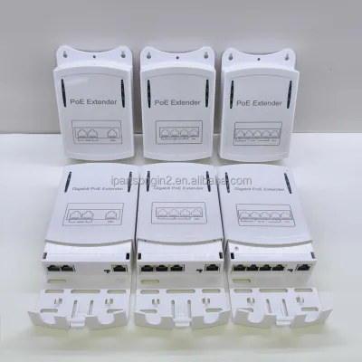PoE Extender 1 In 2 3 4 Out 100Mbps Gigabit IEEE802.3af/at Outdoor Waterproof For CCTV AP Security Protection