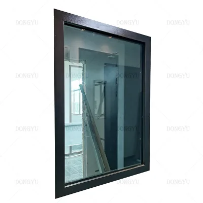 Narrow Frame Double Glazed Sliding Windows Low-E Glass Aluminum Awning Window With Mosquito Net for Modern Commercial