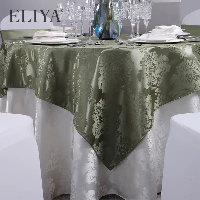 High Quality Luxury Hotel Woven Cotton Plaid Table Cover