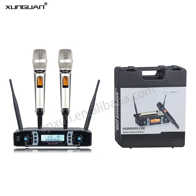SKM9000 CRE Compact Model True Diversity UHF Wireless Microphone 2CH Plastic/ Metal Handheld for Church, Speech, Conference Use