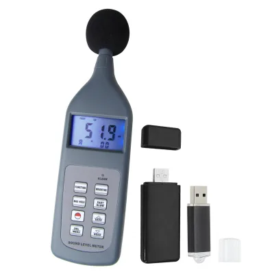 High Quality Professional Noise Meter Measurement 30 to 130dB Noisemeter Decibel Tester Software Bluetooth Sound Level Meter