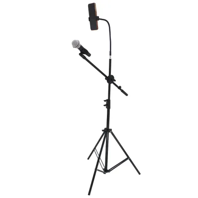 Desktop Condenser Microphone Stand Live Streaming Mic Stand Phone Integrated Universal Metal Musical Instrument Stand