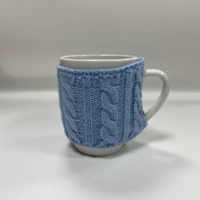 Wholesale Custom Home Decoration Knitted Cup Sleeve Ceramic Coffee Cup Water Knit Cup Sleeve