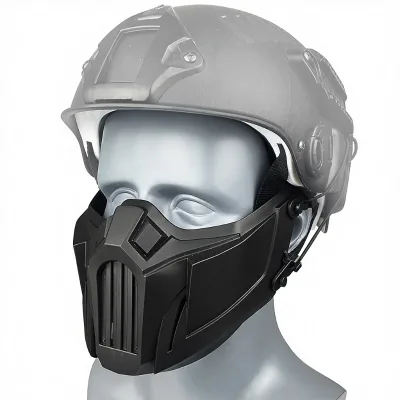 For Hot Sale Half Face TPR Material Tactical Protective Mask for CS Outdoor Live CS Use