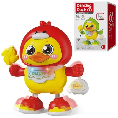 Children's Plastic Music Dancing Spinning Swaying Cute Ducks Toys for Ages 5-13