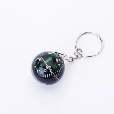 Cheap Wholesale 28 mm Guide Ball Key Ring Waterproof Compass