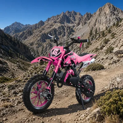 Professional Elite Kids Pit Bike Yaztor 49cc Two-Stroke Engine Easy Pull Start Safety Approved US Spot Goods