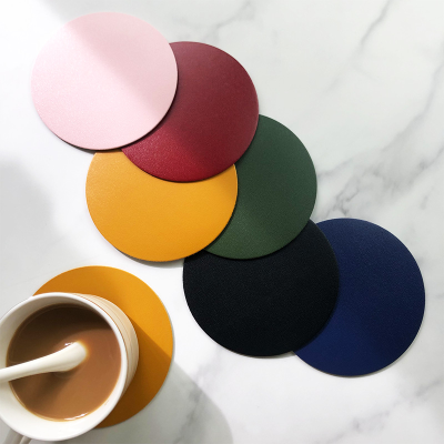 PU Leather Drink Coasters