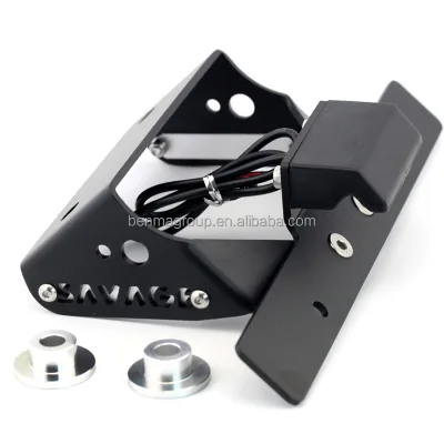Motorcycle License Plate Holder for Pulsar 200 180 150 135 NS Motorcycle Fender with LED Light