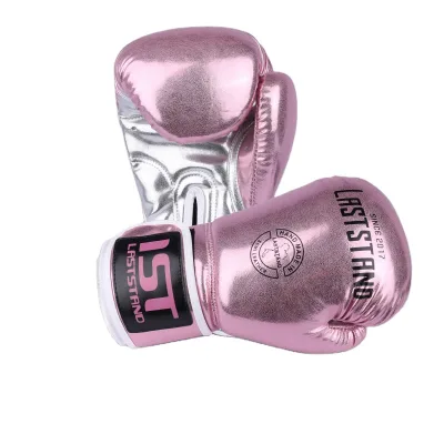 Laststand Pink Color High Grade 8oz 10oz 12oz Microfiber Pu Leather Wholesale Custom Boxing Gloves