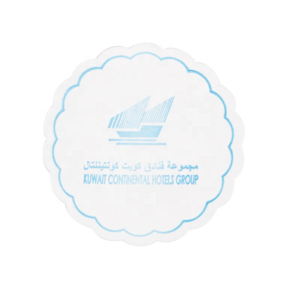 Hotel Paper Tea Cup coaster Custom Disposable Cheap Tissue Paper coaster