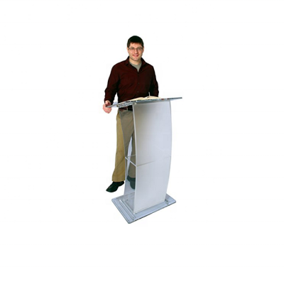 Modern Frosted Acrylic Lectern Podium