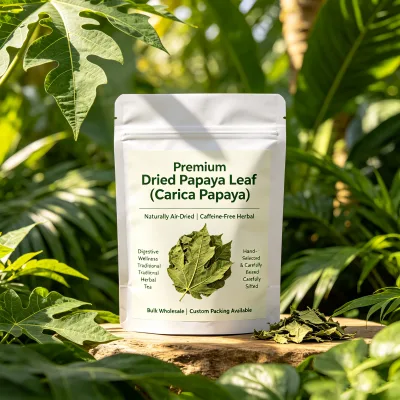 Bulk High Quality a Grade Raw Dried Papaya Leaf for Health & Slimming Tea Loose Leaf OEM