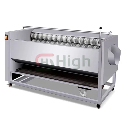 Commercial Brush Cleaning Peeling Machine Lemon Taro Sweet Potato Ginger Lotus Root Coconut Radish Potato Peeling Machine