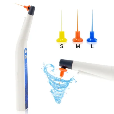 Dental Activador Sonic Irrigation Ultrasonic Endo Activator Kits with LED &60 Flexible Tips for Root Canal Clean Dentistry