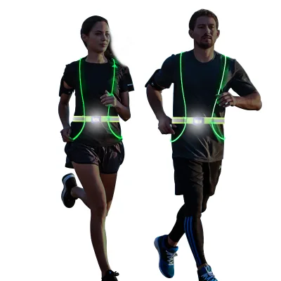 LED Lighted Safety Vest with Spotlight
