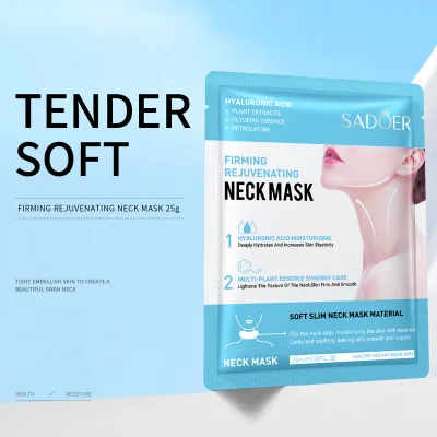 SADOER Anti-Wrinkle Lightening Nourishing Firming Moisturizing Glycerin Chemical Sheet Mask Female Neck Care Jumbo Family Pack