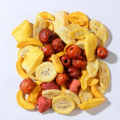 Premium Oriental Orchard Mixed Fruit Chips BRC Certified Fried Hard Crispy and Tasty Fruit Snack in Box