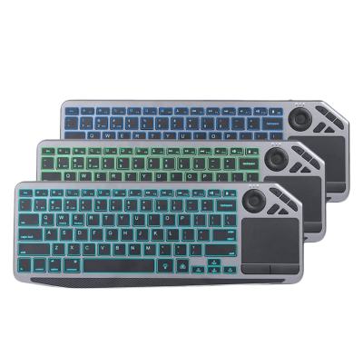 White Keyboards Wireless Keyboard Touchpad Portuguese Wireless Dual Connecetion Keyboard