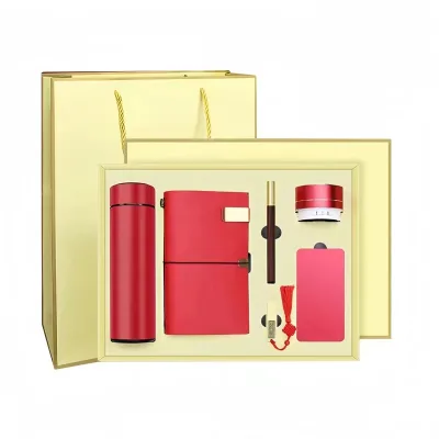 Cheap Conference 6pcs Men Gift Sets 500ml Stainless Steel Vacuum Flask 5 in 1 2024 Executive Business Office Gift Set