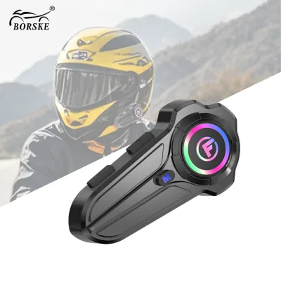 APTX Audio Tech 40MM Bass Speaker Dual Antenna FM Radio Dual Pairing Auto Answer Motorcycle Helmet Headset
