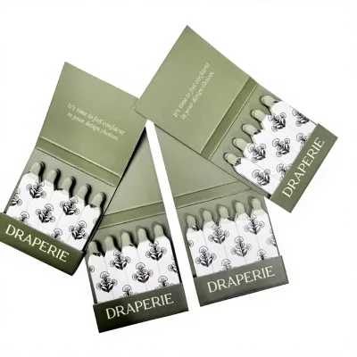 Custom for Brand Eco-Friendly Safety Paper Book Matches Matchbook Modern Style Printing Logo for Cigar Household Promotion