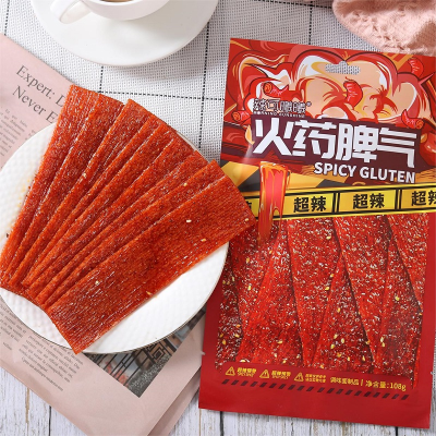 Traditional Chinese Vegan Food Products-Gluten Latiao Snacks Wheat-Based Packaged in Bag by Empaque Provision Foods