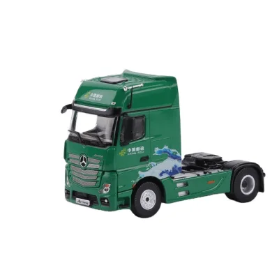 1: 64 Die Cast Green Truck Model Alloy China Post Transporter Vehicles Toys Truck Diecast Model Collection