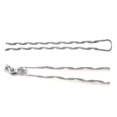 Fiber Optic Cable Single/double Cable Fittings Dead End Clamp Preformed Tension Clamp on Pole or Tower
