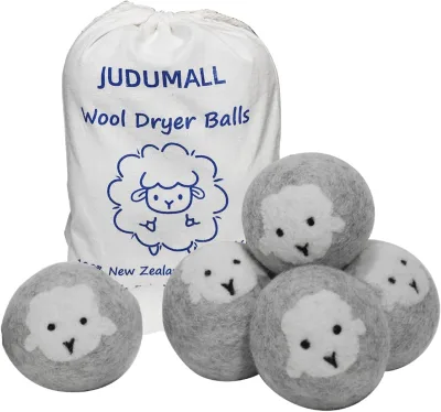 Lavender Scented 6-Piece Reusable Dryer Balls 100% New Zealand Wool Shortens Drying Time Handmade
