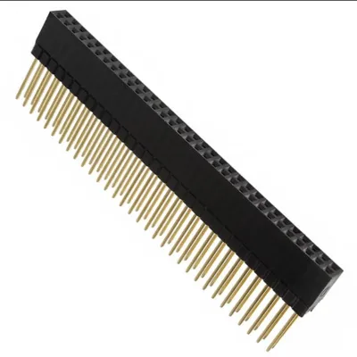 2.54mm Pitch Female Header Socket 2*20 Pin 40 10 30 Position Straight PC104 DIP Double Stacking Connector With Long Pins