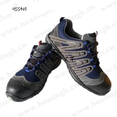LXG,cement Site Steel Plate Insert Sport Safety Shoes with Shoelace Outdoor Hiking Shoes with Steel Toe HSS405