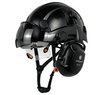 Dalinwell Site Eye Protection Anti-smashing Safety Hat Double Goggles Noise Protection Earmuffs National Standard Model SF06 6
