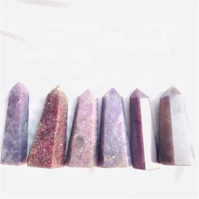High Quality Purple Mica Stone Healing Tower Point Crystal Mica Quartz Stone Point