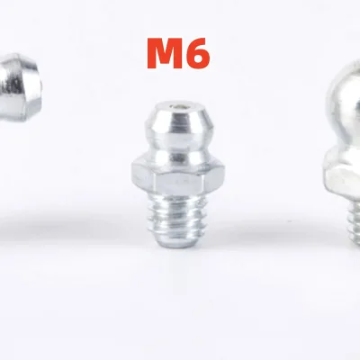 M6 Hydraulic Straight Grease Nipple for Mechanical Equipment Car Wheels