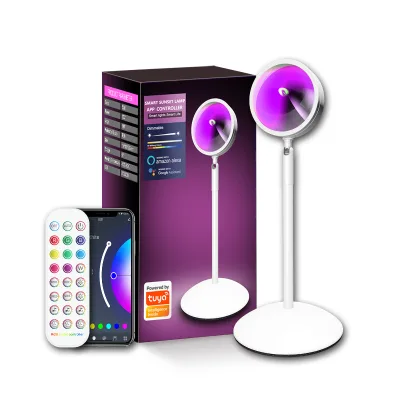 APP Remote Control RGB Floor Atmosphere Light Rainbow Projection Sunset Light Live Streaming Background Sunset Light