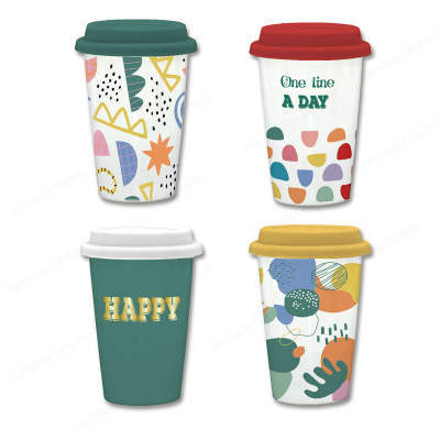 Promotion Ceramic Cups Gift Mugs Hot Sale Drinkware New Arrivals of Ceramic Geometry Design