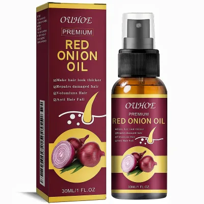 Herbal Hair Oil Anti-Hair Loss Care Spray Nourishing Scalp Softener & Moisturizer with Onion Extract Hair Essential Oil