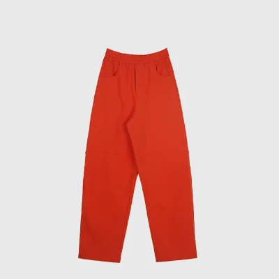 Women's Oversize Summer Outdoor Sweatpants Double Waist Mid-Weight Cotton Fleece Jogger Trouser Breathable Casual Style