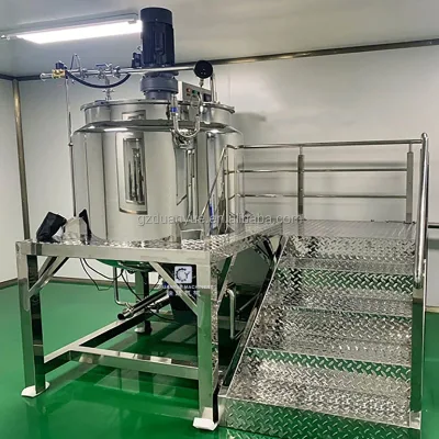 500L SS316 Sanitary Homogenizing System Soap Making Machine Electric Heating Mixing Machine