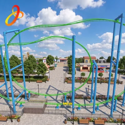 Outdoor Steel Circular Ejection Roller Coaster Exciting and Fun Adult Large Home & Park Use High Capacity Amusement Facilities