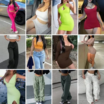 Selected Clothing Inventory Factory Wholesale Dress Inventory Clearance High-quality Surplus Goods Wholesale and Distribution